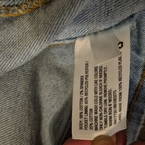 Universal Thread Light Blue Freeborn Jean Jacket Sz Large - Picture 5 of 5